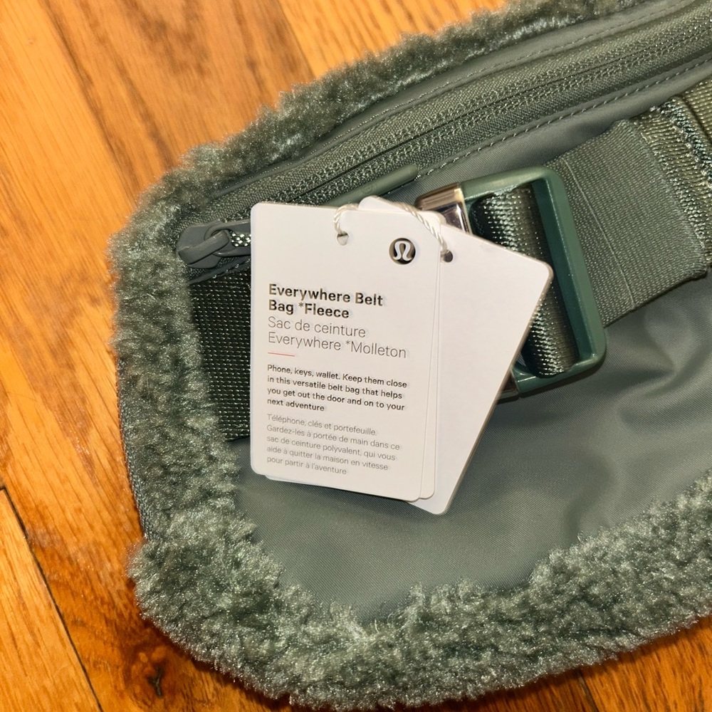 lululemon athletica Gray Fleece Belt Bag